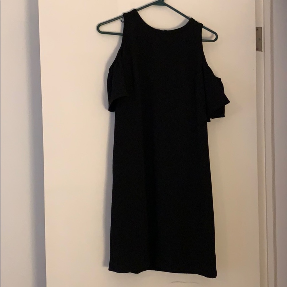 Black Cold Shoulder Dress